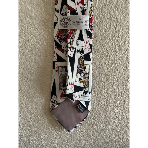 Disney Balancine Inc Tie Works Mickey Mouse Playing Cards Necktie - Picture 5 of 8